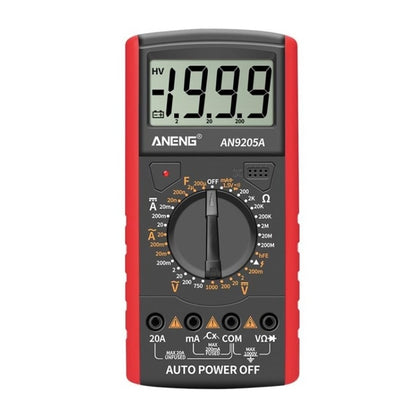 ANENG Automatic High-Precision Intelligent Digital Multimeter, Specification: AN9205A(Red) - Consumer Electronics by ANENG | Online Shopping UK | buy2fix