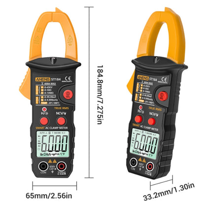 ANENG ST184 Automatically Identify Clamp-On Smart Digital Multimeter(Red) - Digital Multimeter by ANENG | Online Shopping UK | buy2fix