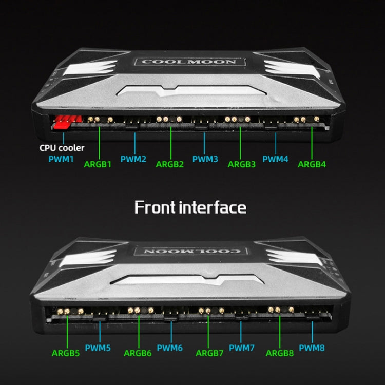 COOLMOON CM-MPAC PWM 5V ARGB Cooling Fan Remote Control For PC Case Chassis, Style: 3 in 1 Controller (White) - Others by COOLMOON | Online Shopping UK | buy2fix