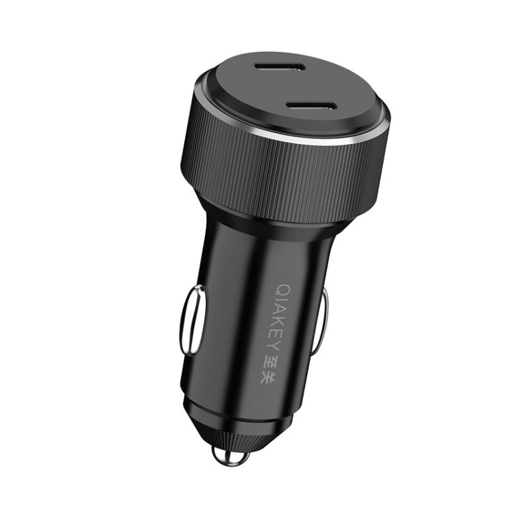 QIAKEY TM330 Dual Port Fast Charge Car Charger - In Car by QIAKEY | Online Shopping UK | buy2fix