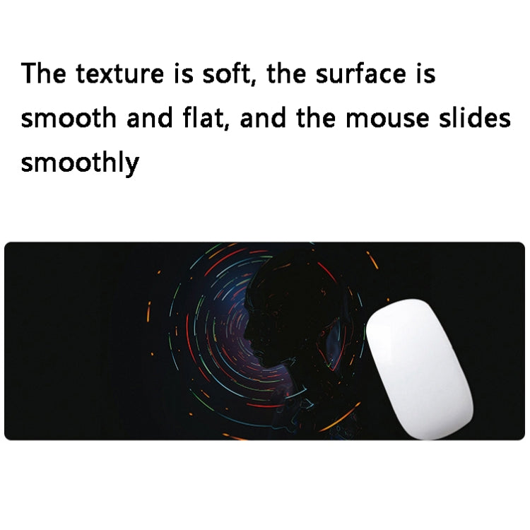 Hand-Painted Fantasy Pattern Mouse Pad, Size: 300 x 800 x 2mm Seaming(6 Stars and You) - Mouse Pads by buy2fix | Online Shopping UK | buy2fix