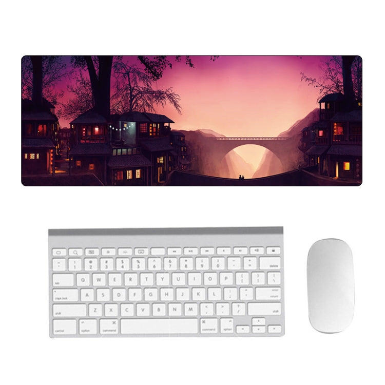 Hand-Painted Fantasy Pattern Mouse Pad, Size: 300 x 800 x 5mm Seaming(3 Dream Landscape) - Mouse Pads by buy2fix | Online Shopping UK | buy2fix