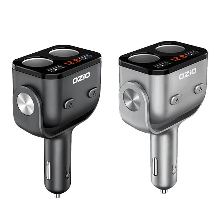 Ozio Car Charger Cigarette Lighter With USB Plug Car Charger, Model: Y34Q 5.3A Black - In Car by buy2fix | Online Shopping UK | buy2fix