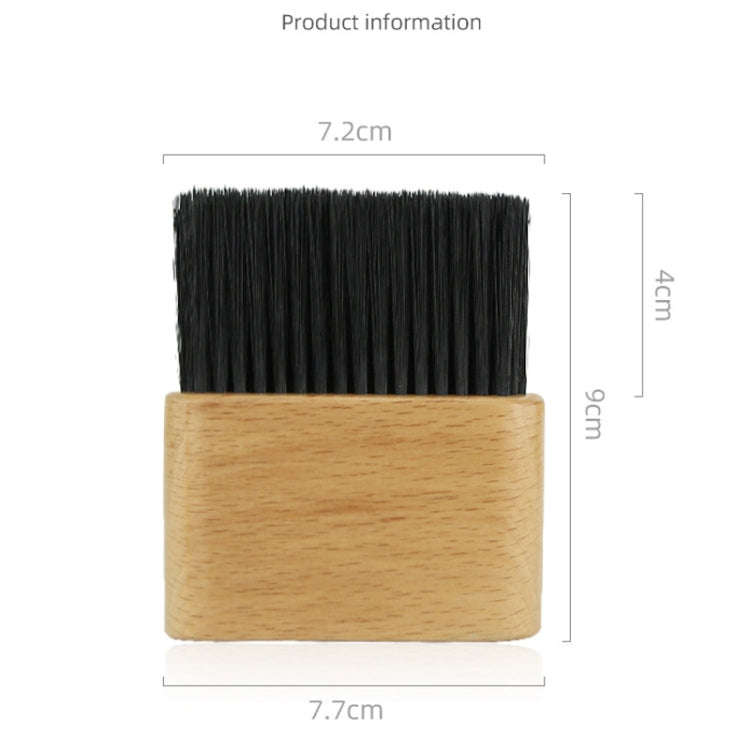 2 PCS Flat Shredded Hair Brush Haircut And Neck Cleaning Brush(Wood Color) - Hair Trimmer by buy2fix | Online Shopping UK | buy2fix