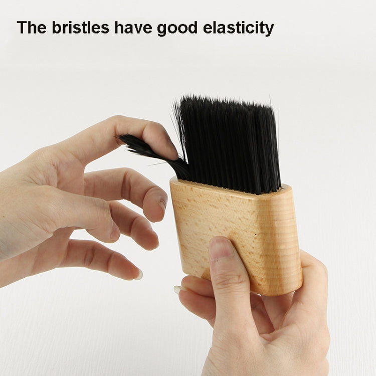 2 PCS Flat Shredded Hair Brush Haircut And Neck Cleaning Brush(Wood Color) - Hair Trimmer by buy2fix | Online Shopping UK | buy2fix