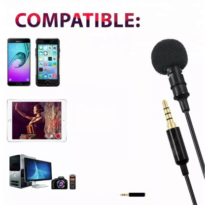 GAM-140 Mobile Phone Recording Collar Microphone(Black) - Consumer Electronics by buy2fix | Online Shopping UK | buy2fix