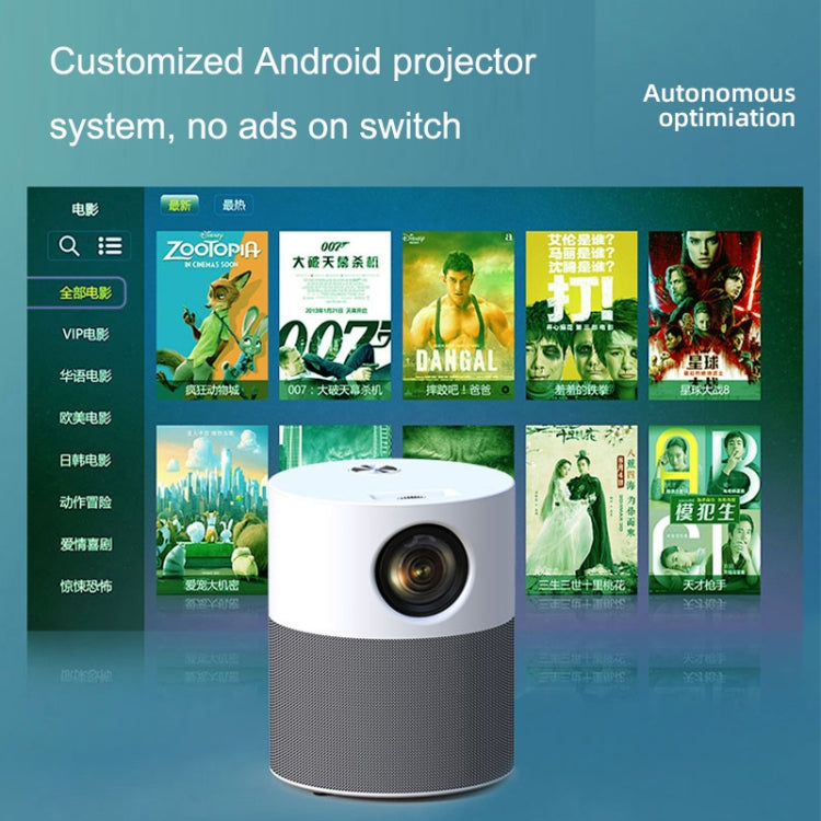 M1 Home Commercial LED Smart HD Projector, Specification: AU Plug(Phone with Screen Version) - Consumer Electronics by buy2fix | Online Shopping UK | buy2fix