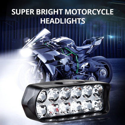 2 PCS MK-265 Motorcycle Character Shooting Light Auxiliary Day Running Light, Style: 12 LEDs - In Car by buy2fix | Online Shopping UK | buy2fix