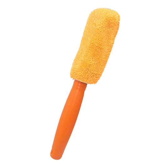 4 PCS  Fiber Long Shank Tire Brush(Orange) - In Car by buy2fix | Online Shopping UK | buy2fix