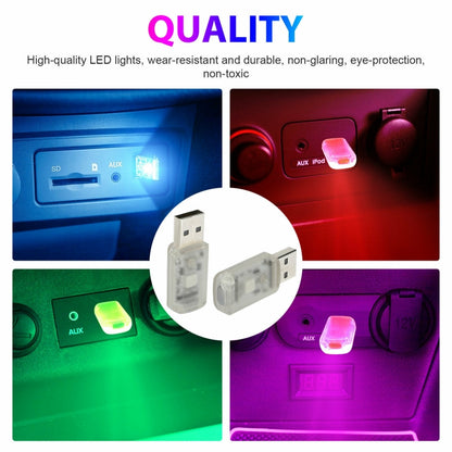 3 PCS USB Car Internal Atmosphere Light(K6 Sound Control Single Lamp) - In Car by buy2fix | Online Shopping UK | buy2fix