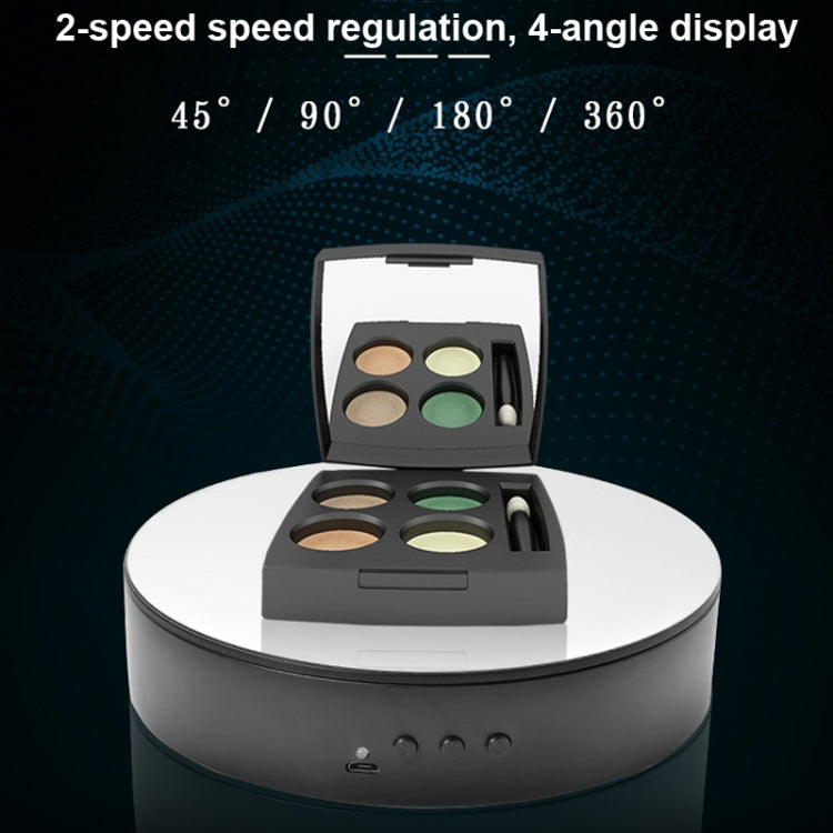 15cm Adjustable Speed Rotating Display Stand Props Turntable(Black Velvet) - Camera Accessories by buy2fix | Online Shopping UK | buy2fix