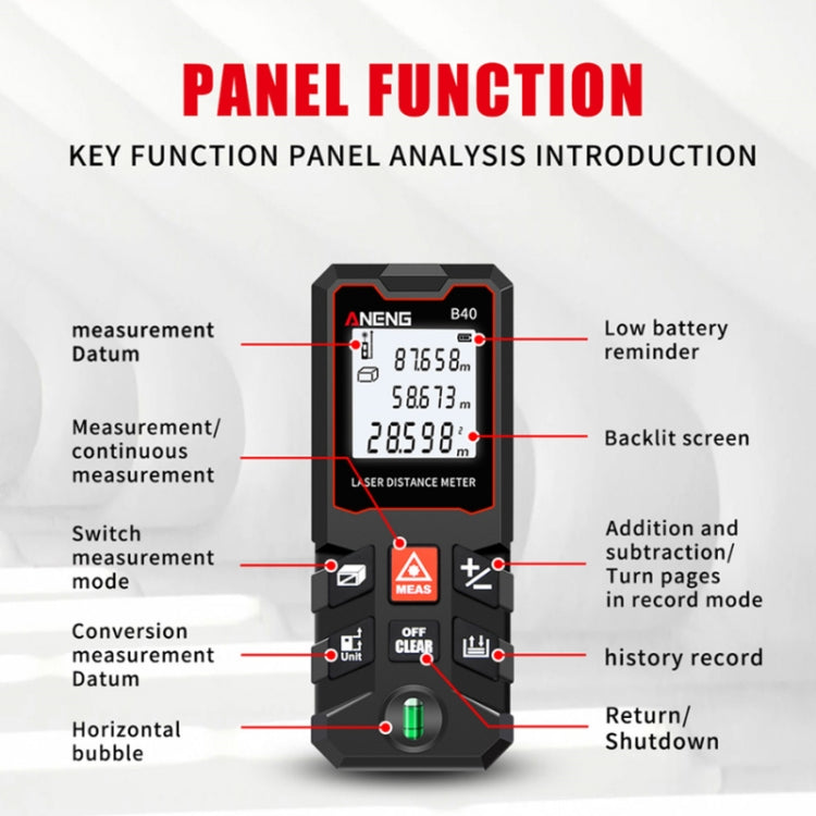 ANENG Handheld Infrared Rangefinder, Model: 100m Precision Version - Consumer Electronics by ANENG | Online Shopping UK | buy2fix