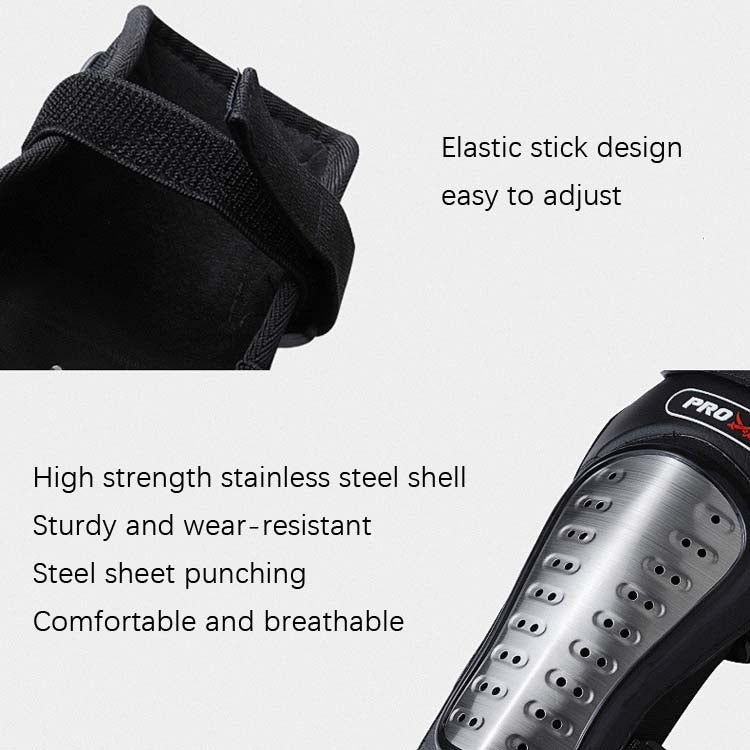 PRO-BIKER RH-1010 Motorcycle Keep Warm Anti-Fall Stainless Steel Protective Gear(Knee Pads + Elbow Pads) - In Car by buy2fix | Online Shopping UK | buy2fix