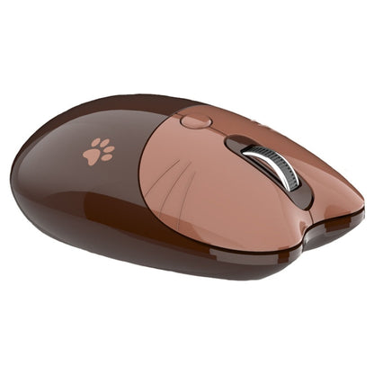 M3 3 Keys Cute Silent Laptop Wireless Mouse, Spec: Bluetooth Wireless Version (Brown) - Wireless Mice by buy2fix | Online Shopping UK | buy2fix