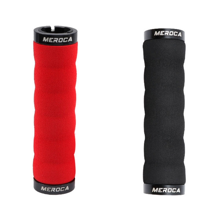 MEROCA Mountain Bike Anti-slip Shock Absorber Riding Grip Cover, Style: Bilateral Lock Sponge ME30 Red - Outdoor & Sports by MEROCA | Online Shopping UK | buy2fix
