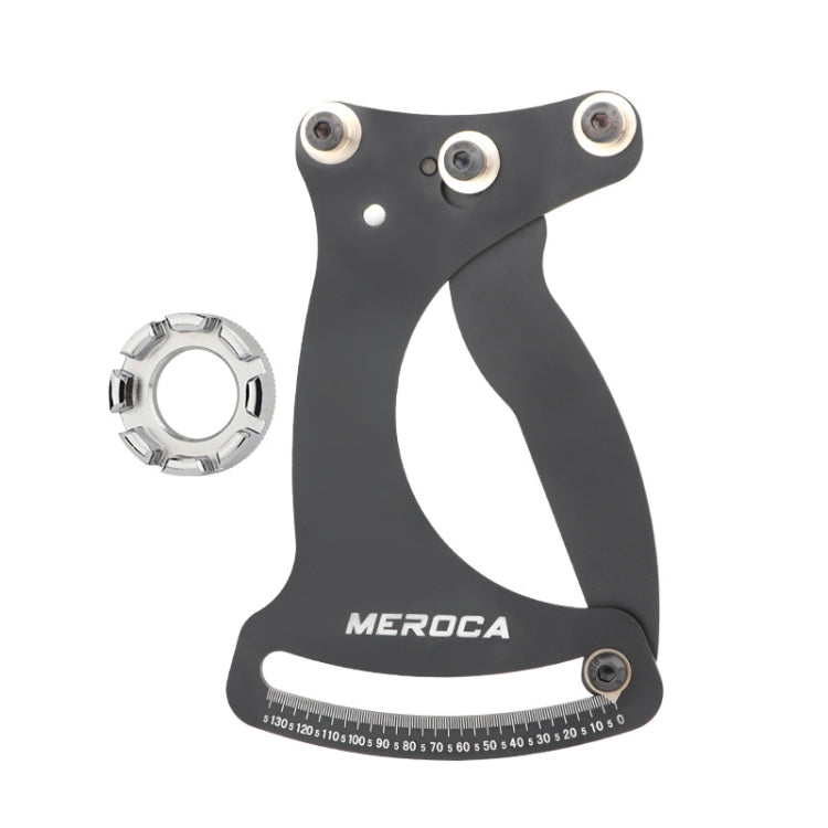 MEROCA Bicycle Ring Calibration Tool Spoke Tension Tube Wheel Set Steel Wire, Color: Black+Wrench - Outdoor & Sports by MEROCA | Online Shopping UK | buy2fix