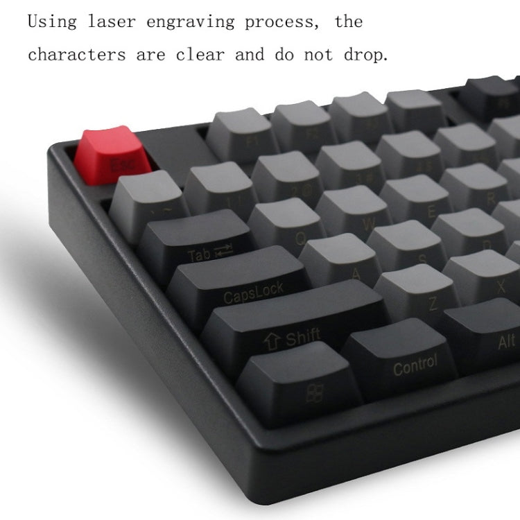 Mechanical Keyboard Laser PBT Keycap Light Gray Front Words - Other by buy2fix | Online Shopping UK | buy2fix