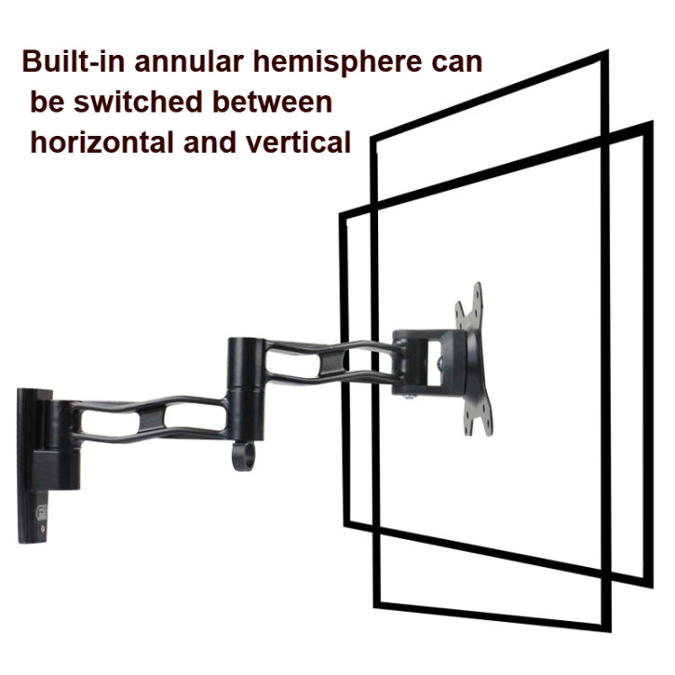 Gibbon Mounts L33 Monitor Bracket Wall Mounting Telescopic Rotating Aluminum Alloy TV Hanger - Consumer Electronics by Gibbon Mounts | Online Shopping UK | buy2fix