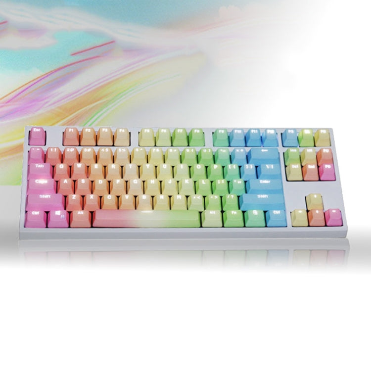 104 Keys Light-transmitting Dip-dyed Keycaps(Frost Blue) - Other by buy2fix | Online Shopping UK | buy2fix