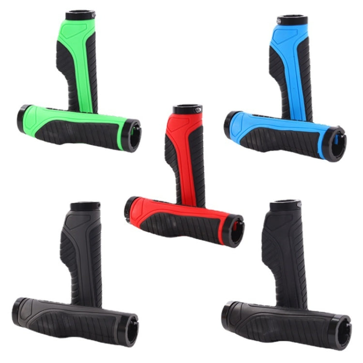 1 Pair Bicycle MTB Bike Handlebar Grips Rubber Anti-Slip Racing Bike Grip(Green) - Outdoor & Sports by buy2fix | Online Shopping UK | buy2fix