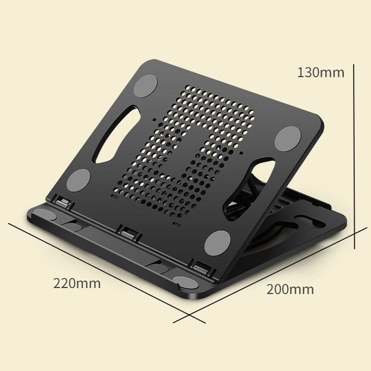 Foldable Laptop Desktop Heightening Cooling Bracket(White) - Computer & Networking by buy2fix | Online Shopping UK | buy2fix