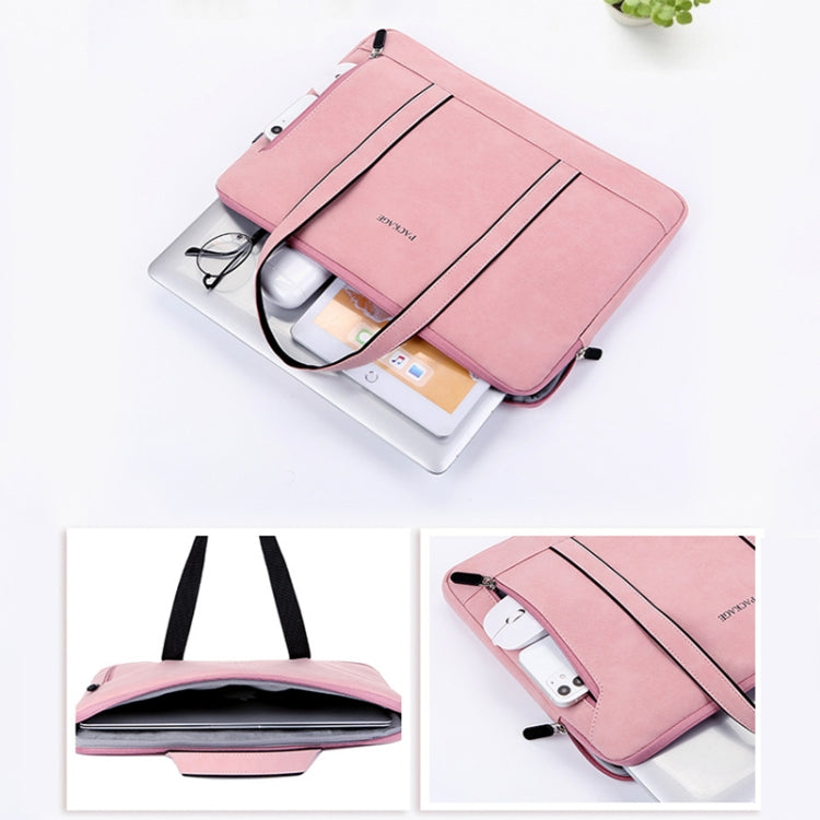 Q5 PU Waterproof and Wear-resistant Laptop Liner Bag, Size: 13 / 13.3 inch(Pink) - 13.3 inch by buy2fix | Online Shopping UK | buy2fix