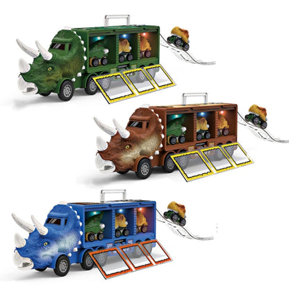 Dinosaur Transporter Light Portable Dtorage Container Car Children Toys Case(Brown) - Model Toys by buy2fix | Online Shopping UK | buy2fix