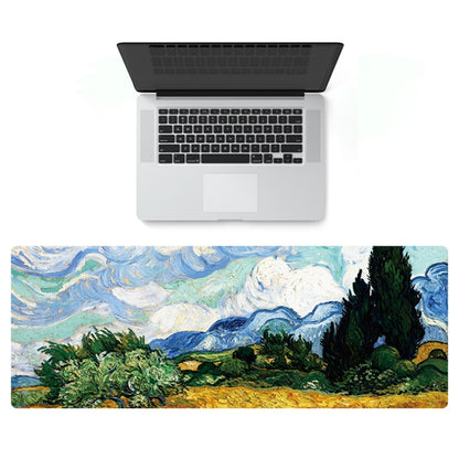 300x800x1.5mm Unlocked Am002 Large Oil Painting Desk Rubber Mouse Pad(Cypress) - Mouse Pads by buy2fix | Online Shopping UK | buy2fix