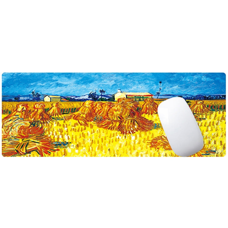 300x800x2mm Locked Am002 Large Oil Painting Desk Rubber Mouse Pad(Fisherman) - Mouse Pads by buy2fix | Online Shopping UK | buy2fix