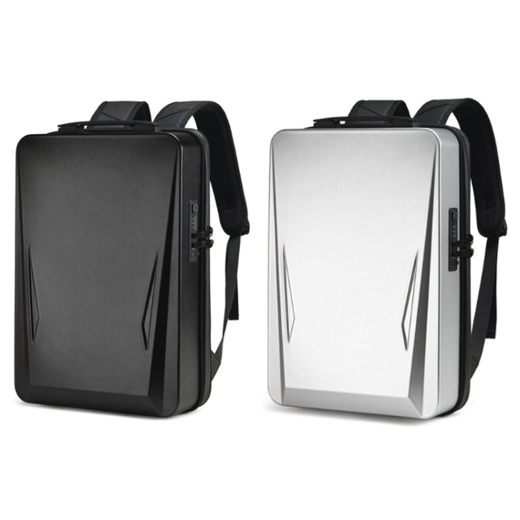 Men PC Hard Shell Gaming Computer Backpack For 15.6-17.3 Inch(Silver) - Backpack by buy2fix | Online Shopping UK | buy2fix