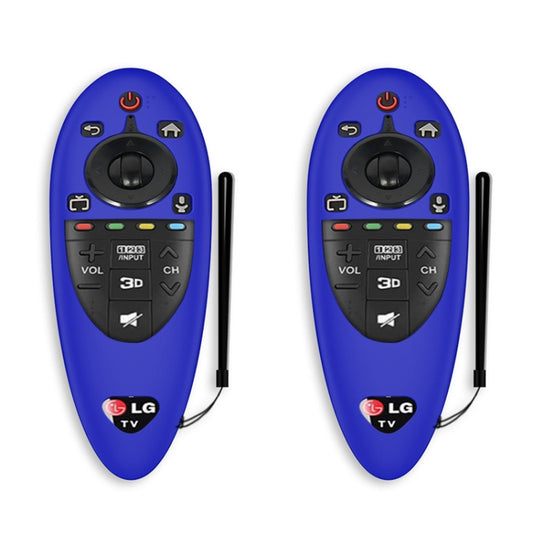 2 PCS Remote Control Dustproof Silicone Protective Cover For LG AN-MR500 Remote Control(Blue) - Consumer Electronics by buy2fix | Online Shopping UK | buy2fix