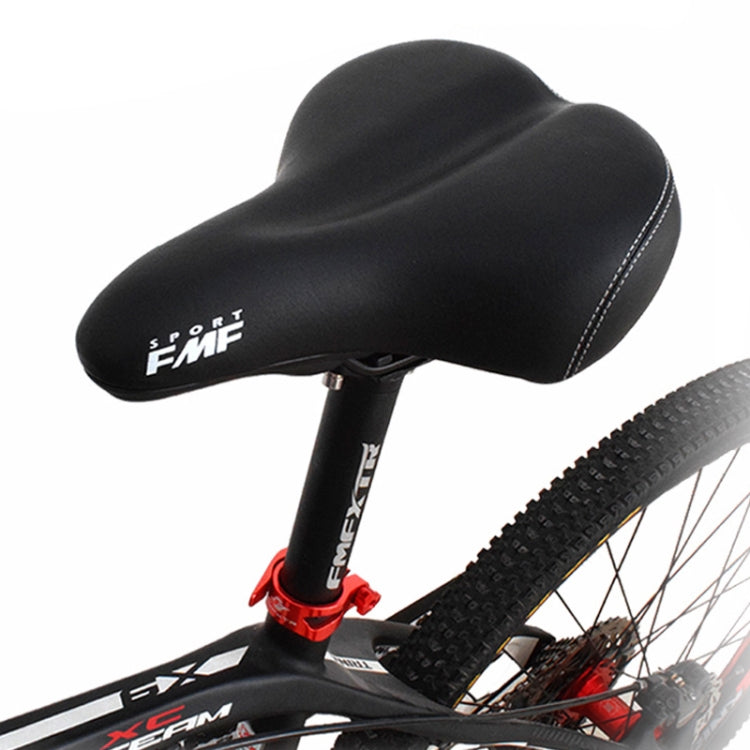 FMFXTR Mountain Bicycle Cushion Saddle Soft Wide Comfortable Spring Seat Cushion(Black) - Bicycle Saddle by FMFXTR | Online Shopping UK | buy2fix