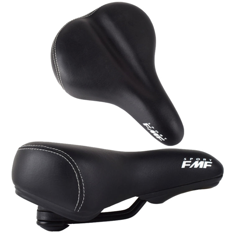 FMFXTR Mountain Bicycle Cushion Saddle Soft Wide Comfortable Spring Seat Cushion(Black) - Bicycle Saddle by FMFXTR | Online Shopping UK | buy2fix