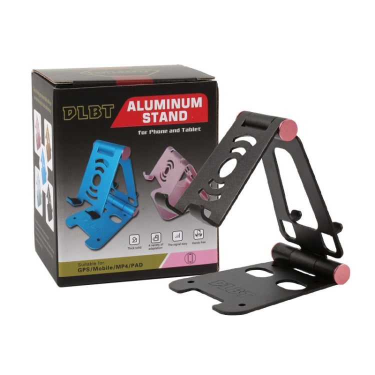 XY-02 Folding Live Aluminum Alloy Desktop Tablet Computer Mobile Phone Bracket(Pink) - Desktop Holder by buy2fix | Online Shopping UK | buy2fix