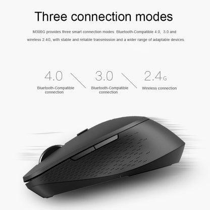 Rapoo M300G 1600DPI 3 Keys Laptop Office Silent Wireless Bluetooth Mouse(Blue) - Wireless Mice by Rapoo | Online Shopping UK | buy2fix