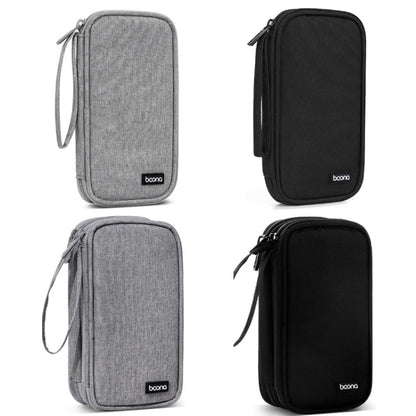 Baona BN-C004 Mini U Disk Headphone Data Cable Storage Bag, Color: Single Layer (Black) - Hard Drive Bags & Cases by Baona | Online Shopping UK | buy2fix