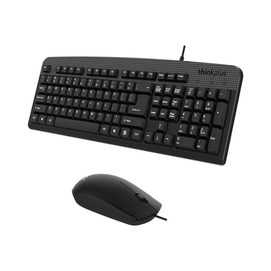 Lenovo Thinkplus USB Wired Office Keyboard And Mouse Set(KM130 Pro) - Wired Keyboard by Lenovo | Online Shopping UK | buy2fix