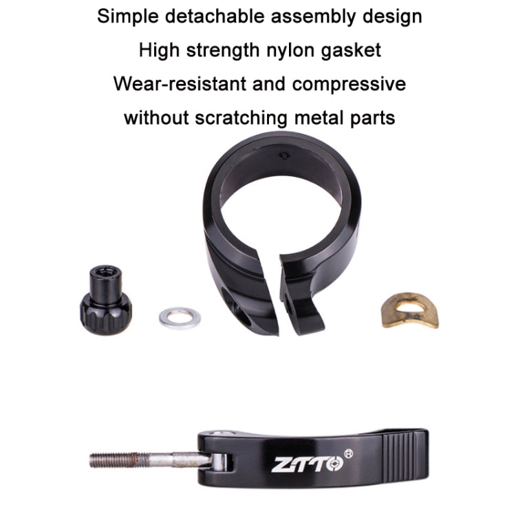 ZTTO Folding Bicycle Seatpost Clamp Retrofit Accessories, Color: 40.8mm (Red) - Outdoor & Sports by ZTTO | Online Shopping UK | buy2fix
