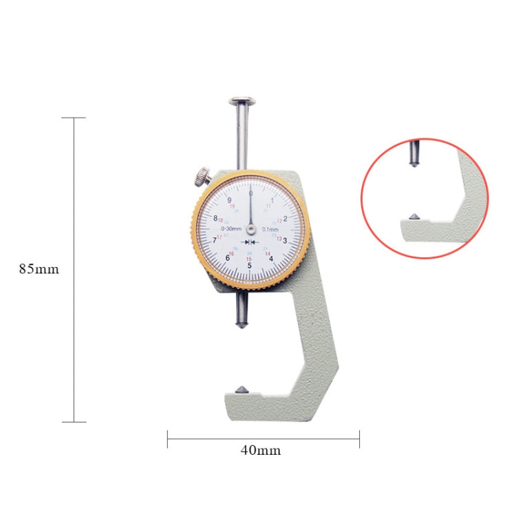 CHIXI Handheld Thickness Gauge Paper Thickness Gauge, Specification: Mid-range 0-30mm Pointed Head - Consumer Electronics by buy2fix | Online Shopping UK | buy2fix