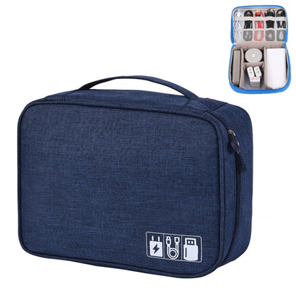 Multifunctional Cationic Digital U Disk Data Cable Storage Bag(Navy) - Other by buy2fix | Online Shopping UK | buy2fix