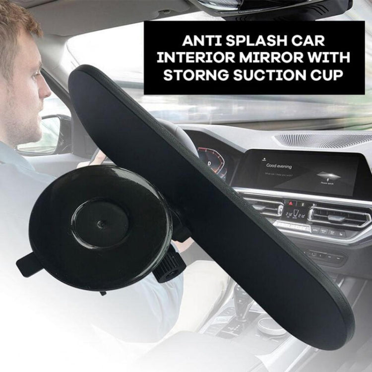 CZC-220 Car Strong Suction Cup Big Vision Flat Rearview Mirror(Blue Mirror) - In Car by buy2fix | Online Shopping UK | buy2fix