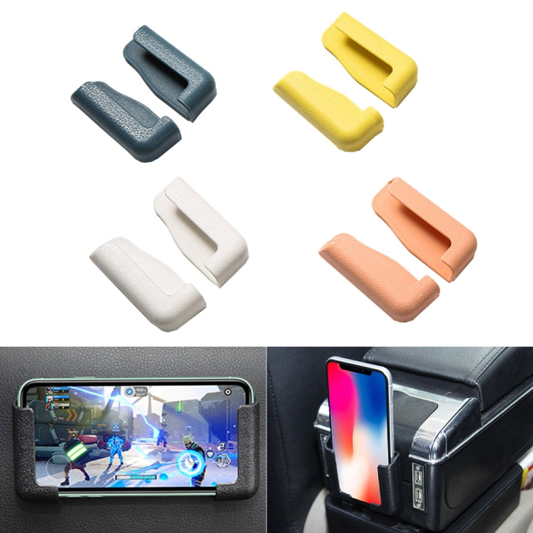 5 Pairs Car Mobile Phone Bracket Dashboard Navigation Paste Adjustable Bracket(Yellow) - In Car by buy2fix | Online Shopping UK | buy2fix