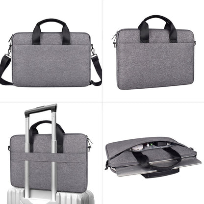 ST09 Portable Single-shoulder Laptop Bag, Size: 13.3 inches(Gray with Shoulder Strap) - 13.3 inch by buy2fix | Online Shopping UK | buy2fix