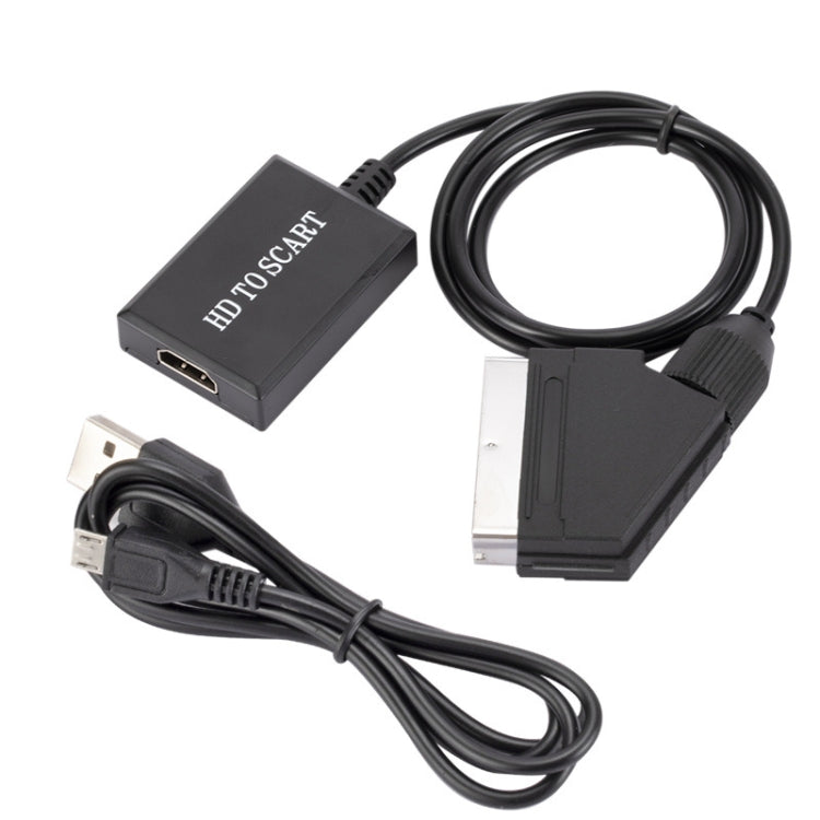 HDMI To Scart Converter 1080p HD Video Adapter - Converter by buy2fix | Online Shopping UK | buy2fix