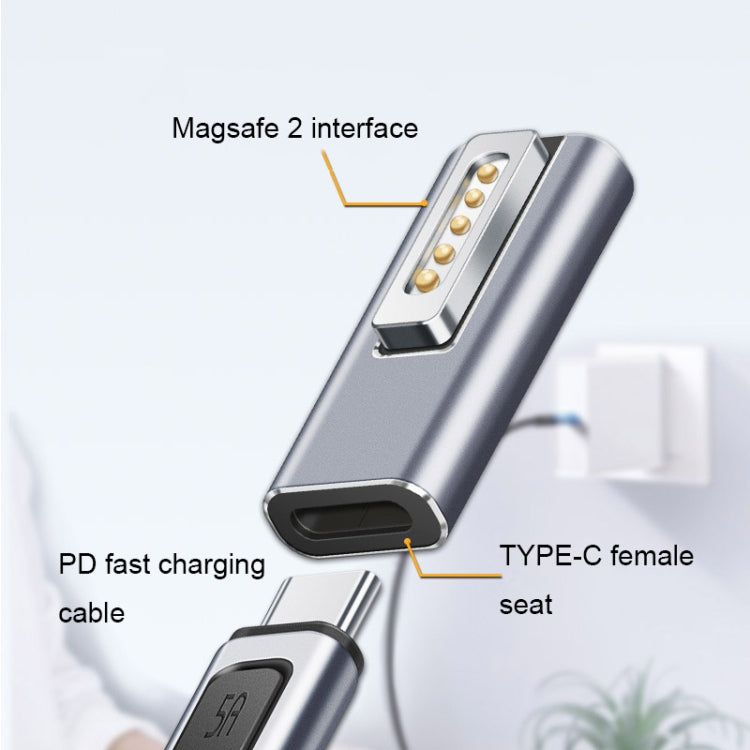 Type-C/USB-C to Magsafe1/2 Charging Adapter Supports PD Charging(Type-C to Magsafe 2 T) - Mobile Accessories by buy2fix | Online Shopping UK | buy2fix