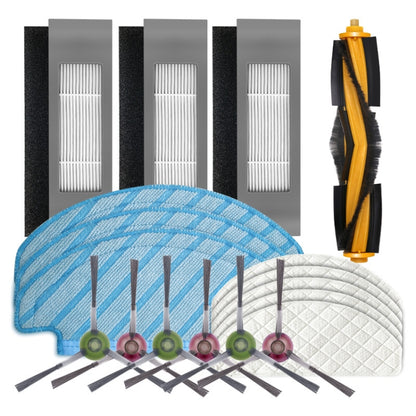 Roller Brush + Filter + Side Brush + Rag Set For Ecovacs OZMO T8/T9/N8Pro(Set) - Consumer Electronics by buy2fix | Online Shopping UK | buy2fix