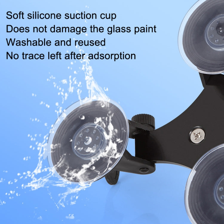 Car General Purpose Vehicle Bracket Suction Cup Fixed Glass Video Shooting Base, Shape: Suction Cup+PTZ - DJI & GoPro Accessories by buy2fix | Online Shopping UK | buy2fix