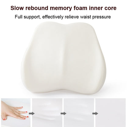 Memory Foam Lumbar Pillow Office Seat Lumbar Cushion(Green) - Home & Garden by buy2fix | Online Shopping UK | buy2fix