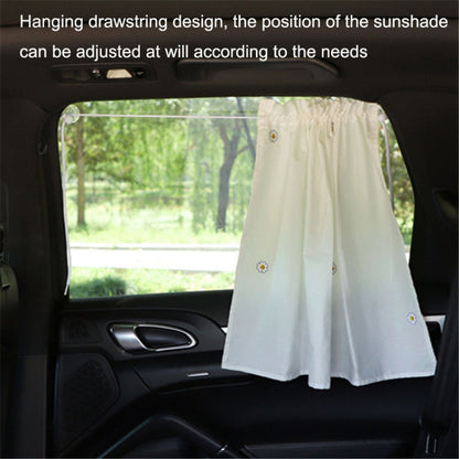 Car Window Summer Heat Insulation Sunshade Curtain Cotton Sun Block(Cherry) - In Car by buy2fix | Online Shopping UK | buy2fix