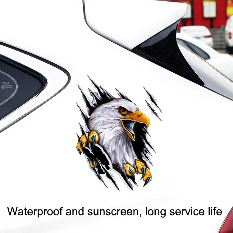 5PCS Tear Eagle 3D Car Sticker Scratch Covering Body Pull Flower Sticker, Style: Left (18x 24cm) - In Car by buy2fix | Online Shopping UK | buy2fix